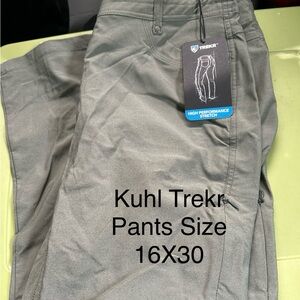 Kuhl Trekr Convertible Pants Women's Size 16X30 Straight Leg Olive Green NWT